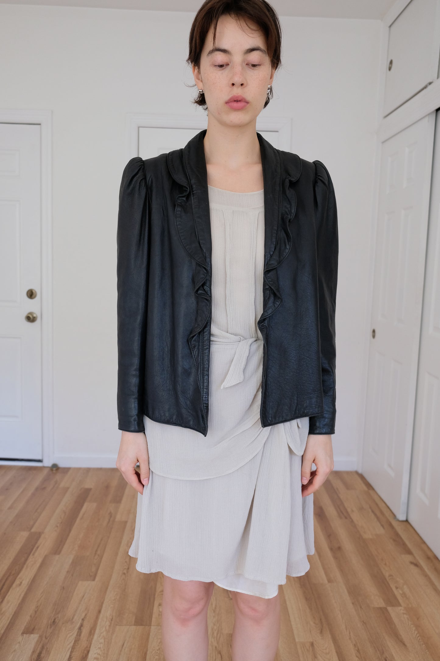FENDI | LEATHER BLAZER