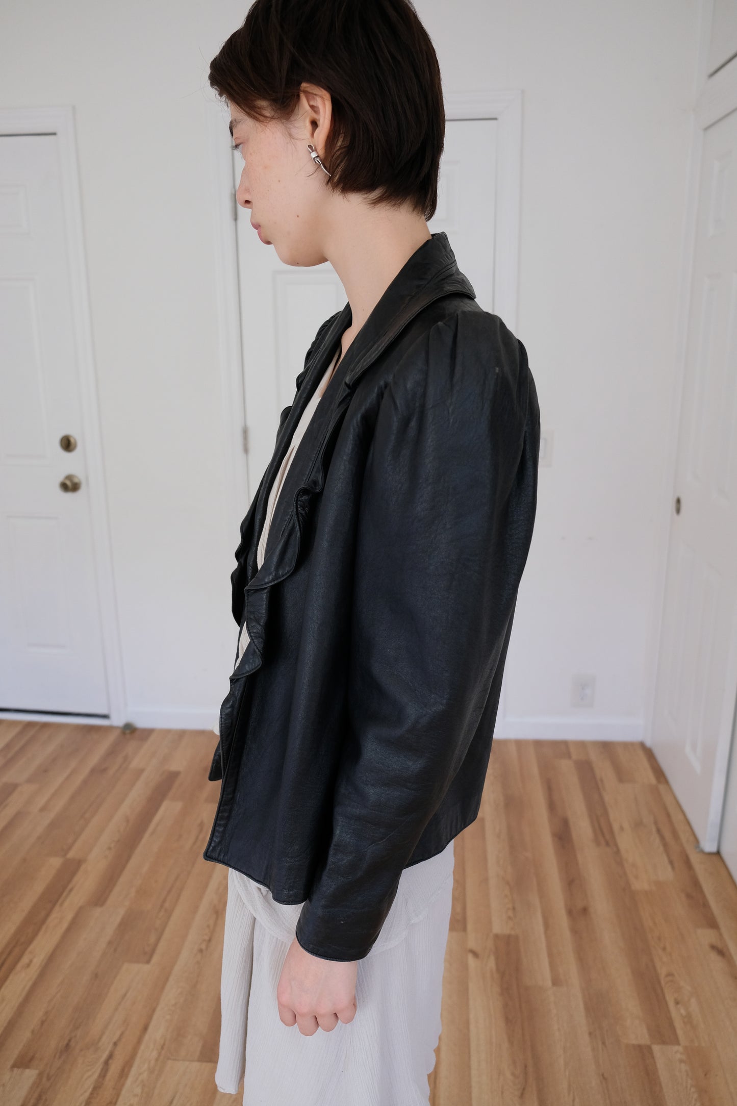 FENDI | LEATHER BLAZER