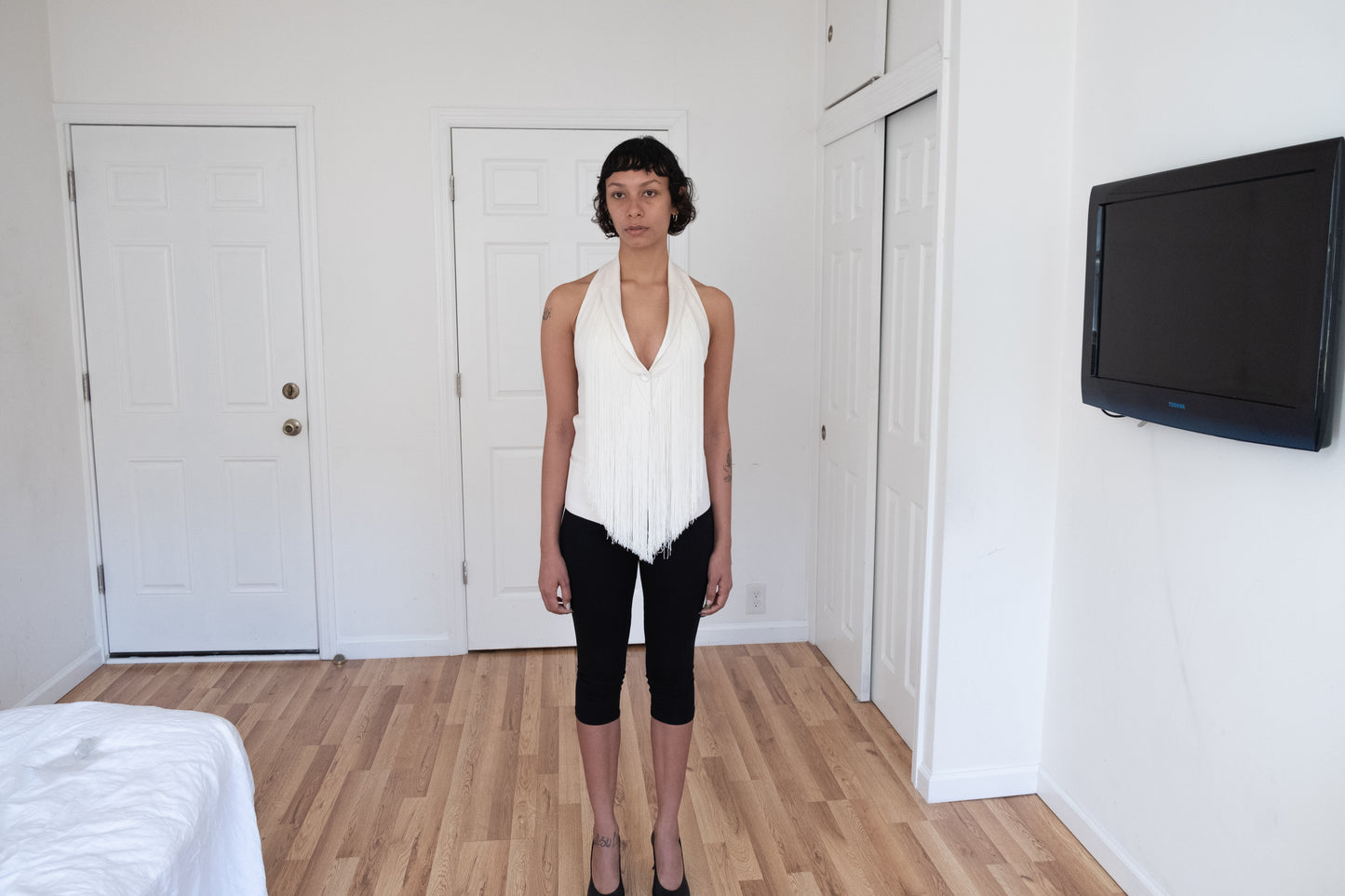 BARBARA BUI | FRINGE HALTER VEST