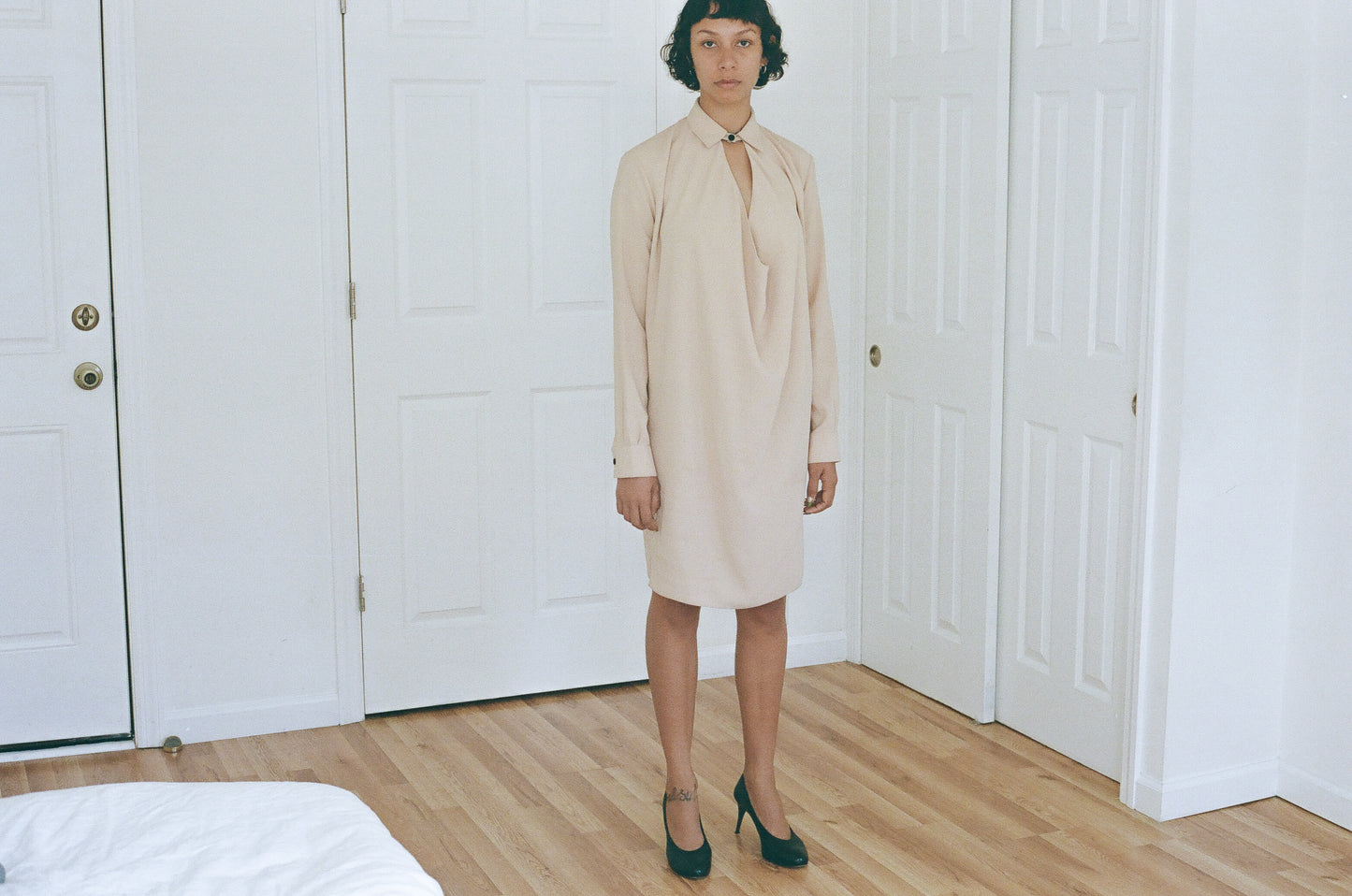 BALENCIAGA | Deep Neckline Dress