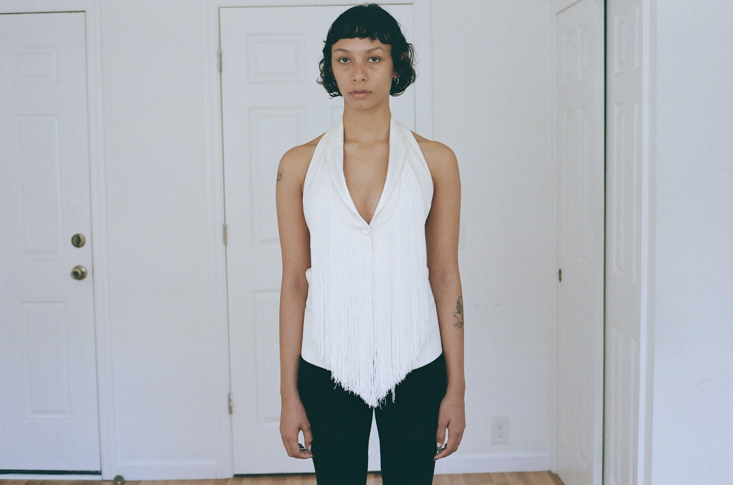 BARBARA BUI | FRINGE HALTER VEST