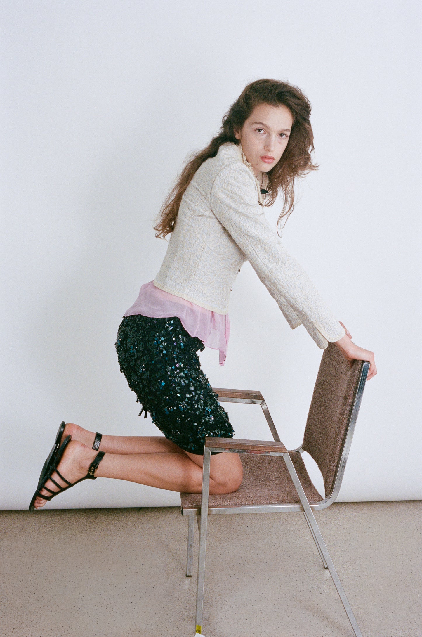 LANVIN | SEQUINS PENCIL SKIRT