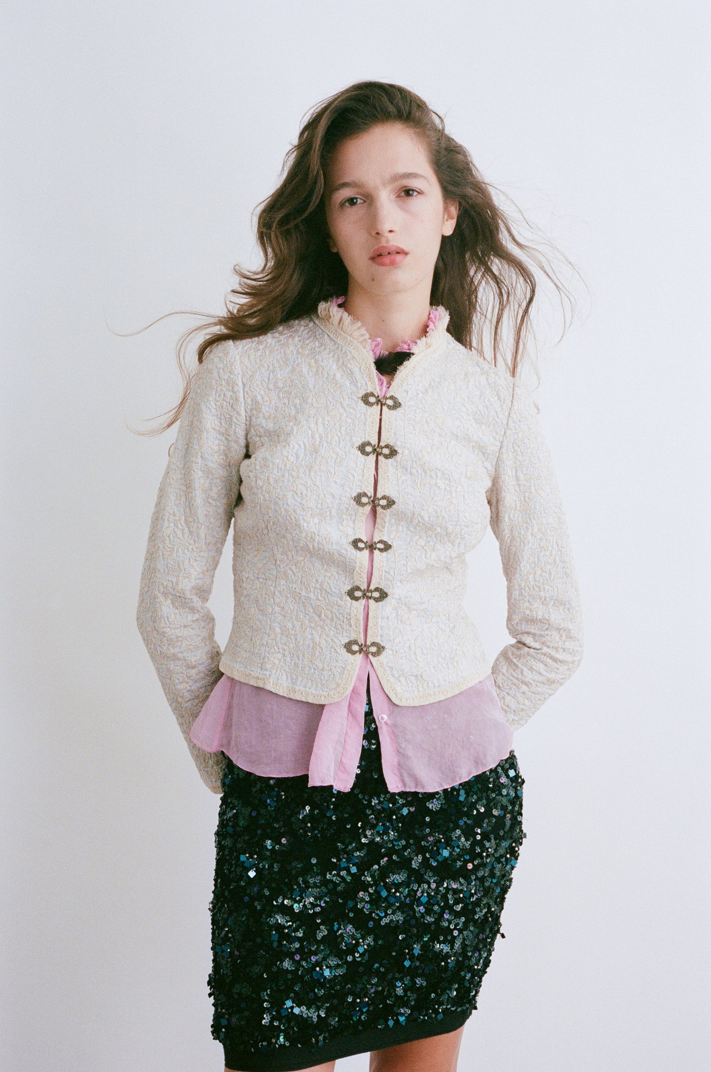 LANVIN | SEQUINS PENCIL SKIRT