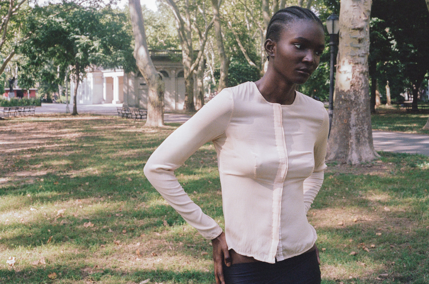 NARCISO RODRIGUEZ | SILK CORSET TOP