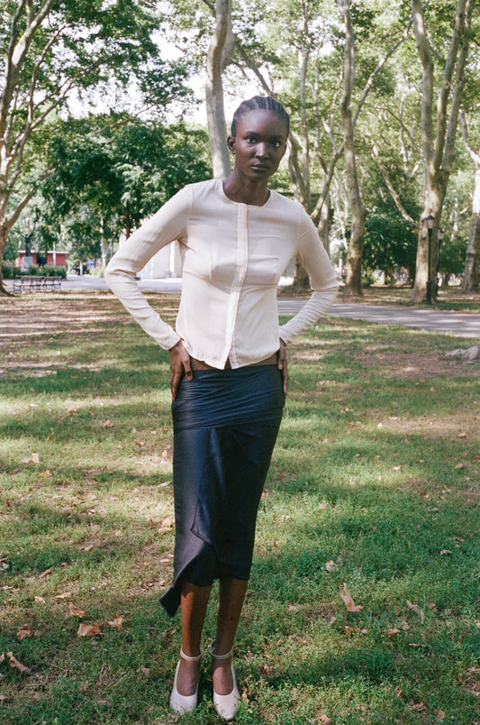 LANVIN | SILK WRAP SKIRT