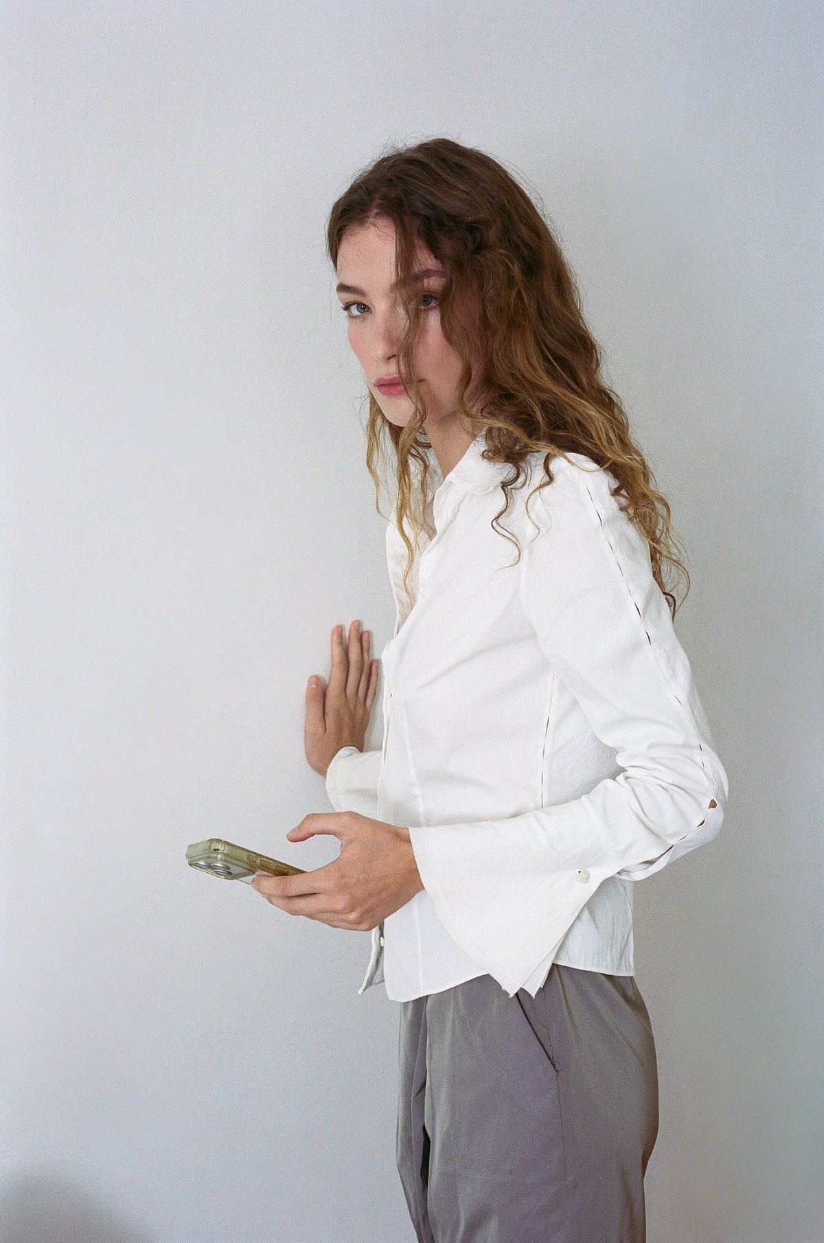 ELIE TAHARI | LONG SLEEVE FLARED TOP