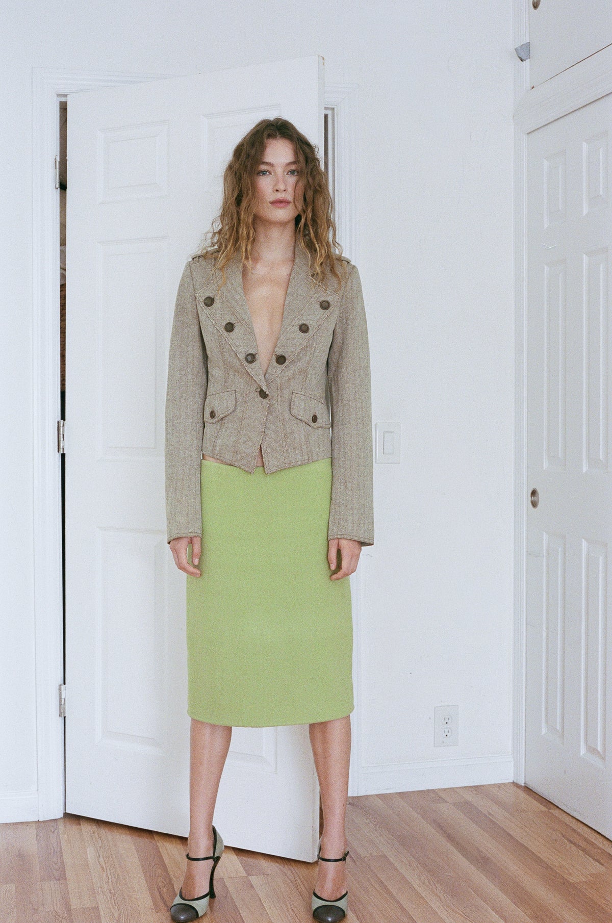 PATRIZIA PEPE | DISTRESSED BLAZER