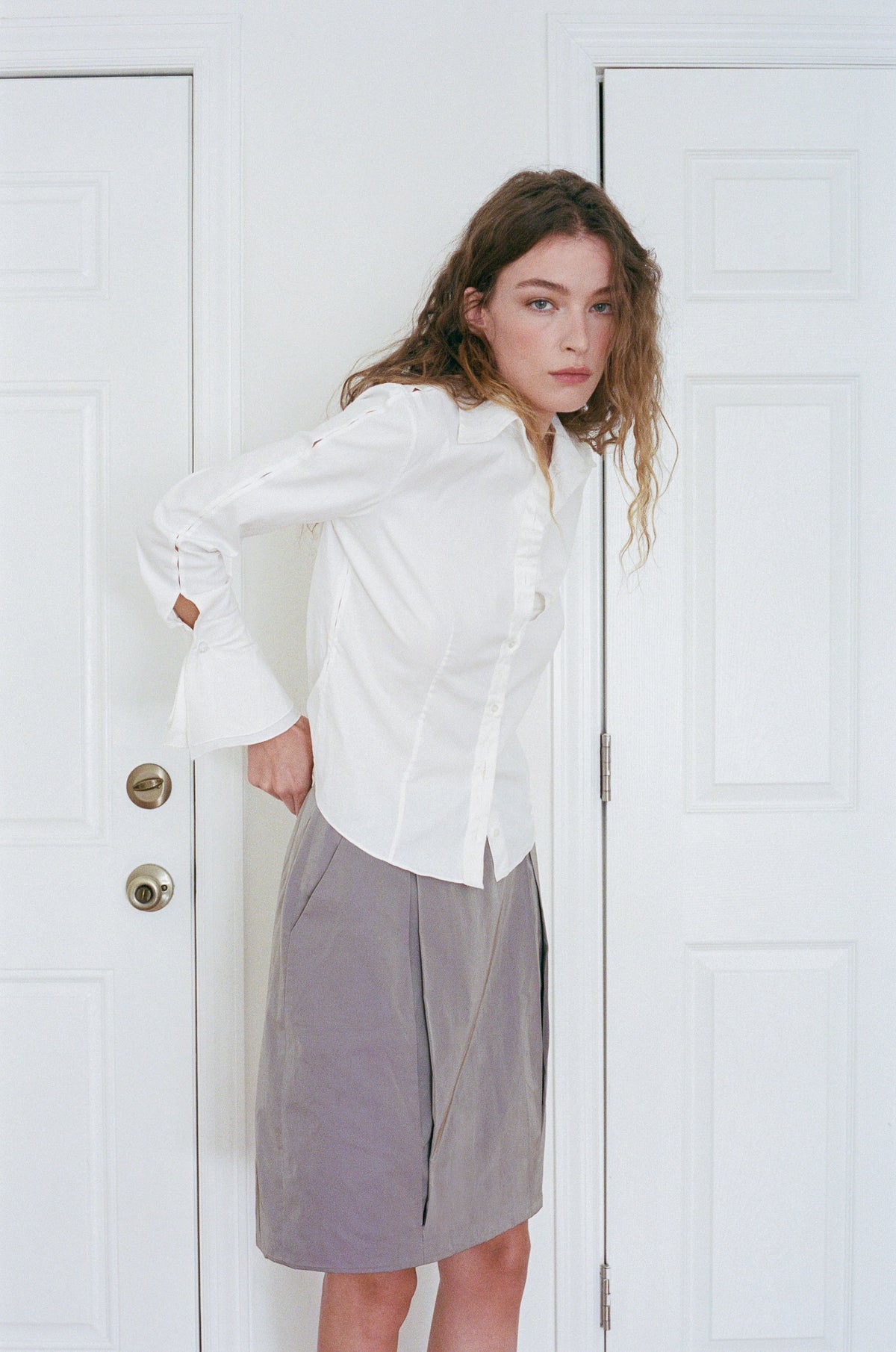 STELLA MCCARTNEY | IRIDESCENT PLEATED SKIRT