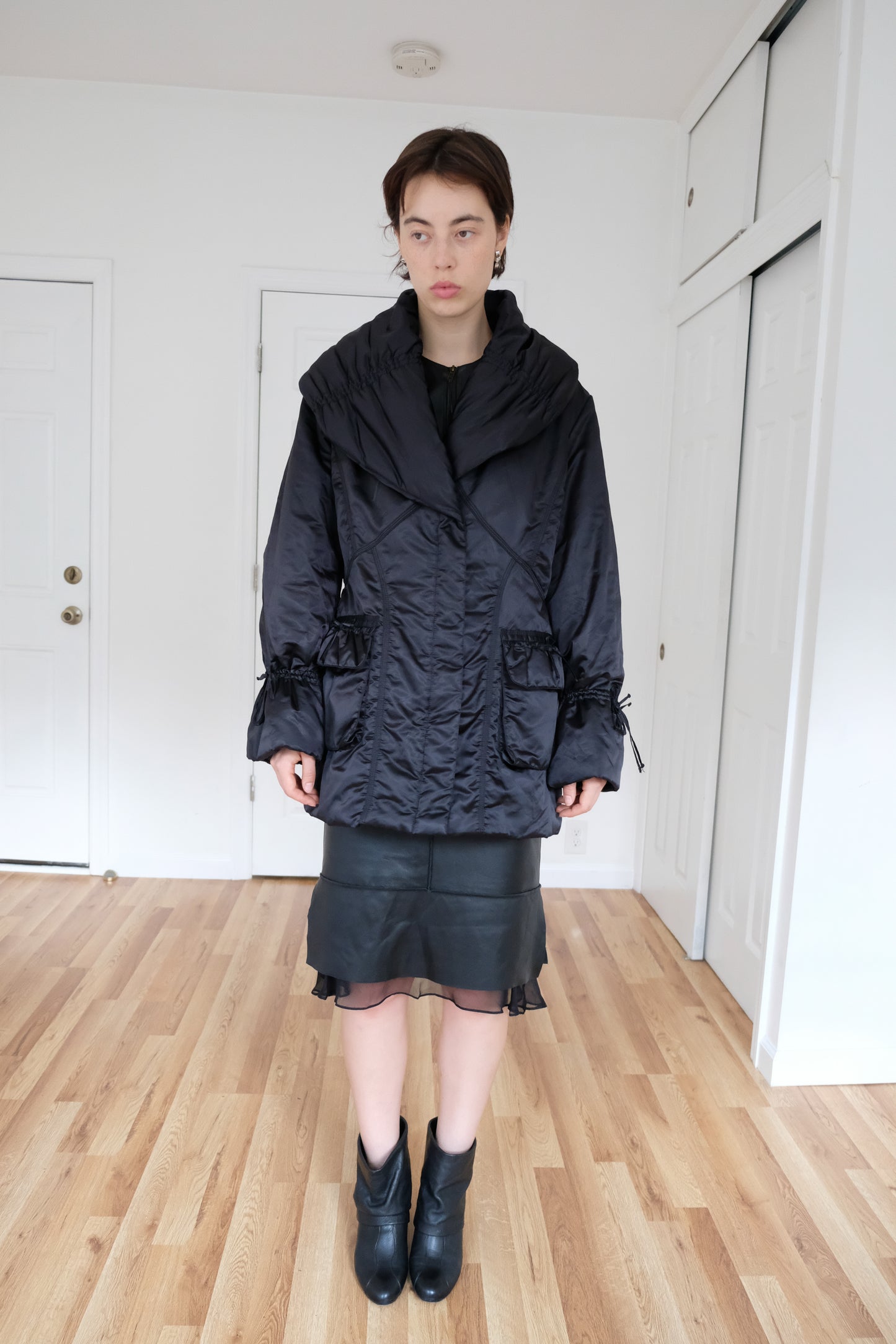 LOUISA SPAGNOLI | QUILTED TIE COAT