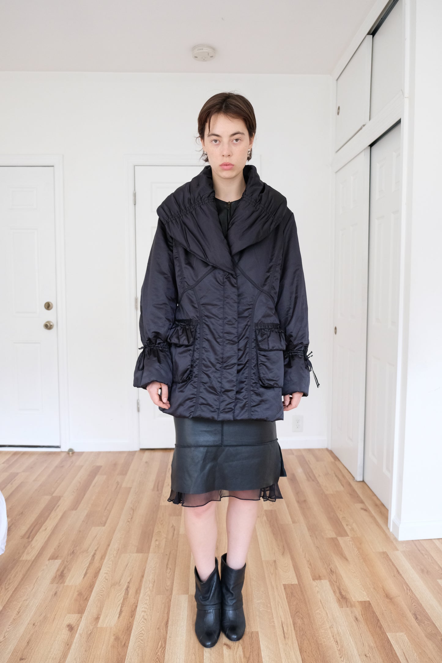 LOUISA SPAGNOLI | QUILTED TIE COAT