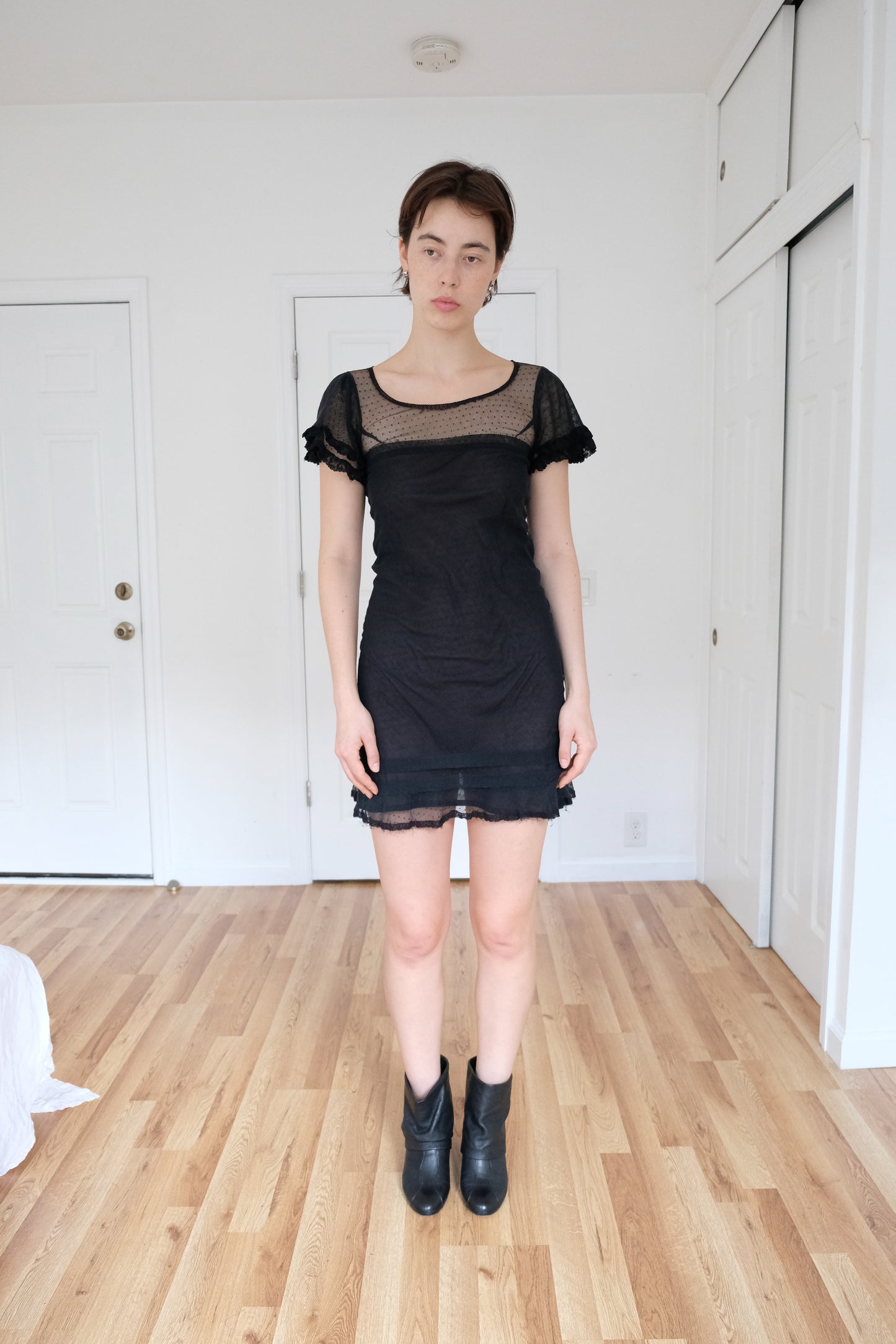 ISABEL MARANT | SHEER RUFFLE DRESS