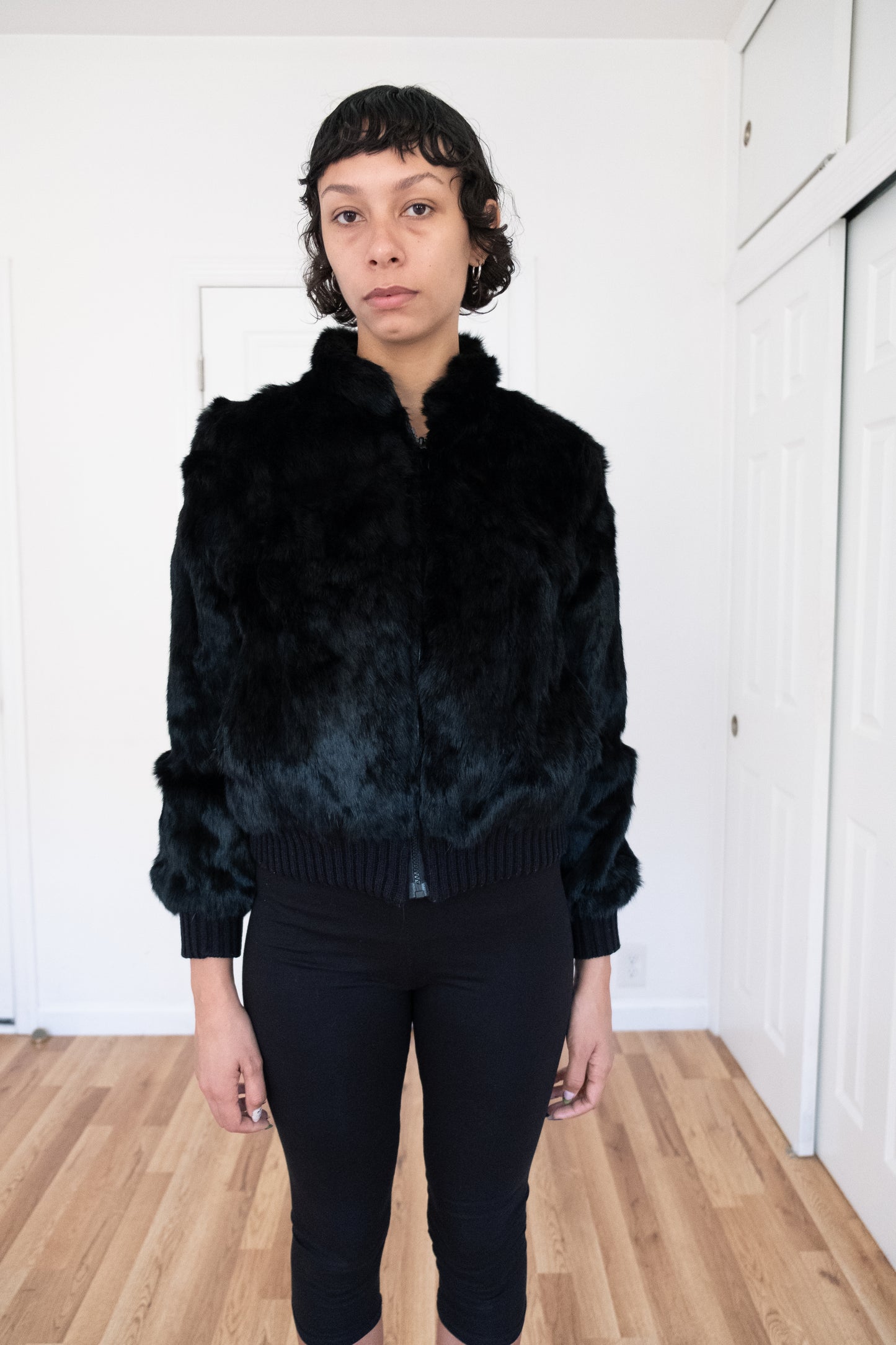 VINTAGE | RABBIT FUR BOMBER