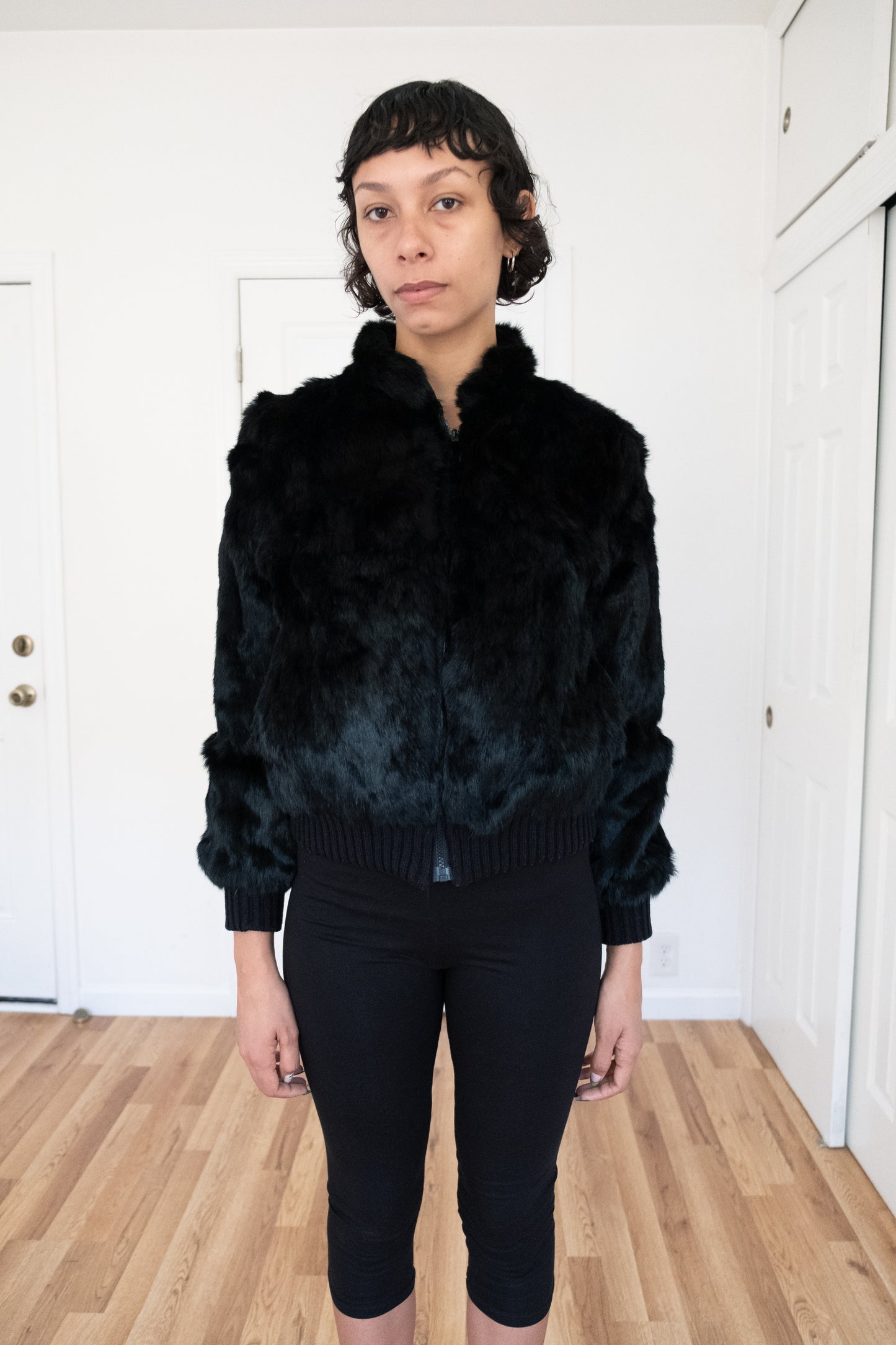 VINTAGE | RABBIT FUR BOMBER