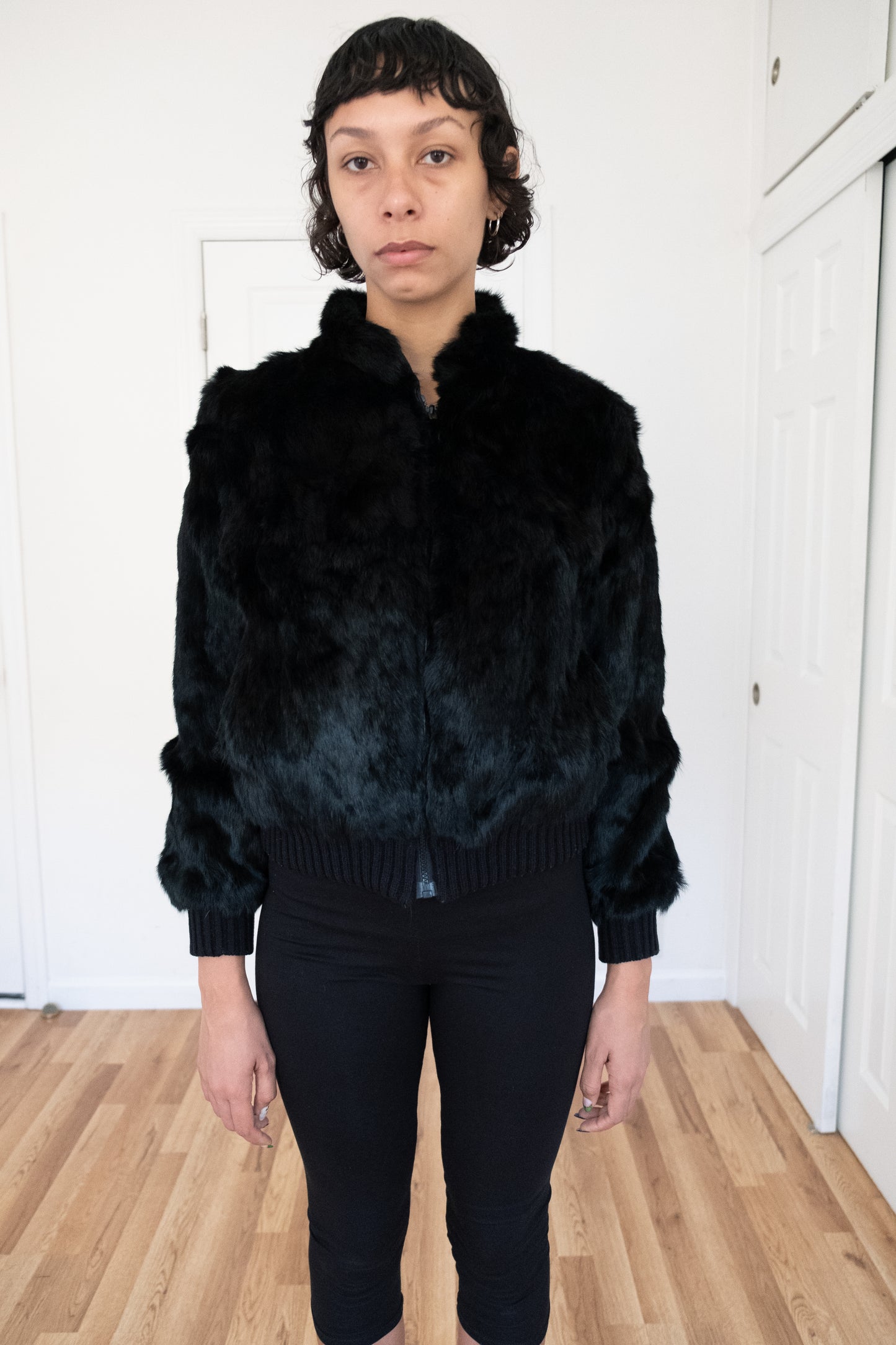 VINTAGE | RABBIT FUR BOMBER