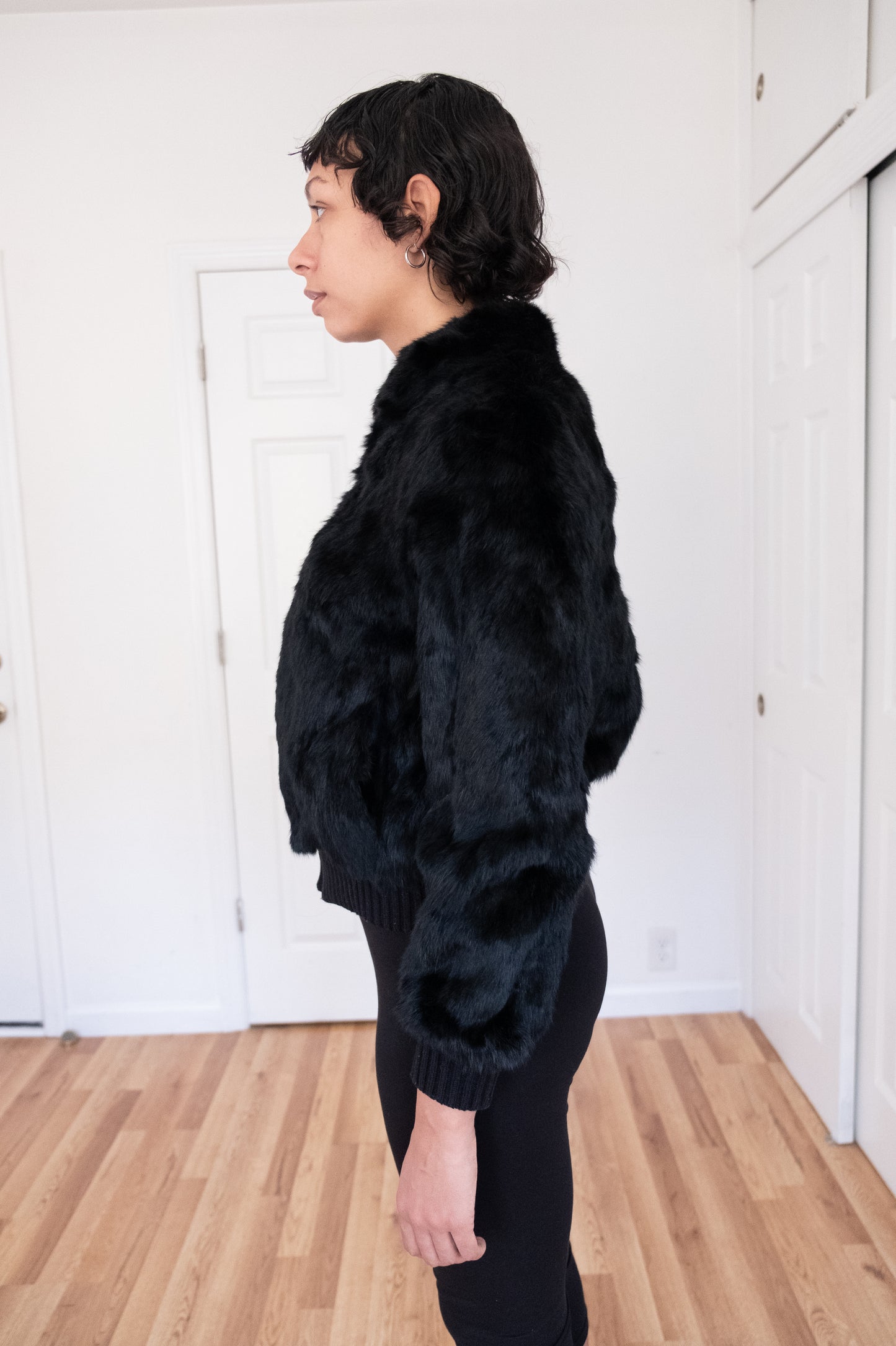 VINTAGE | RABBIT FUR BOMBER