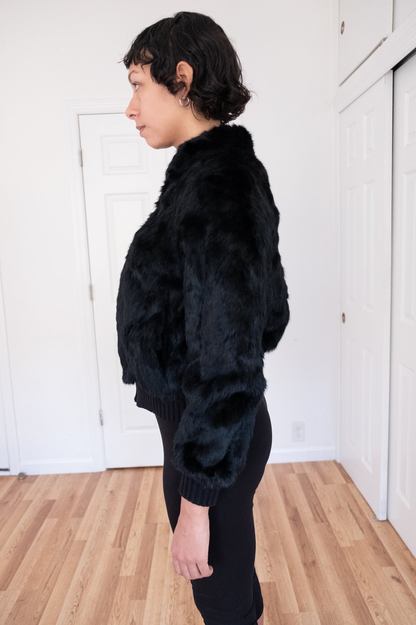 VINTAGE | RABBIT FUR BOMBER