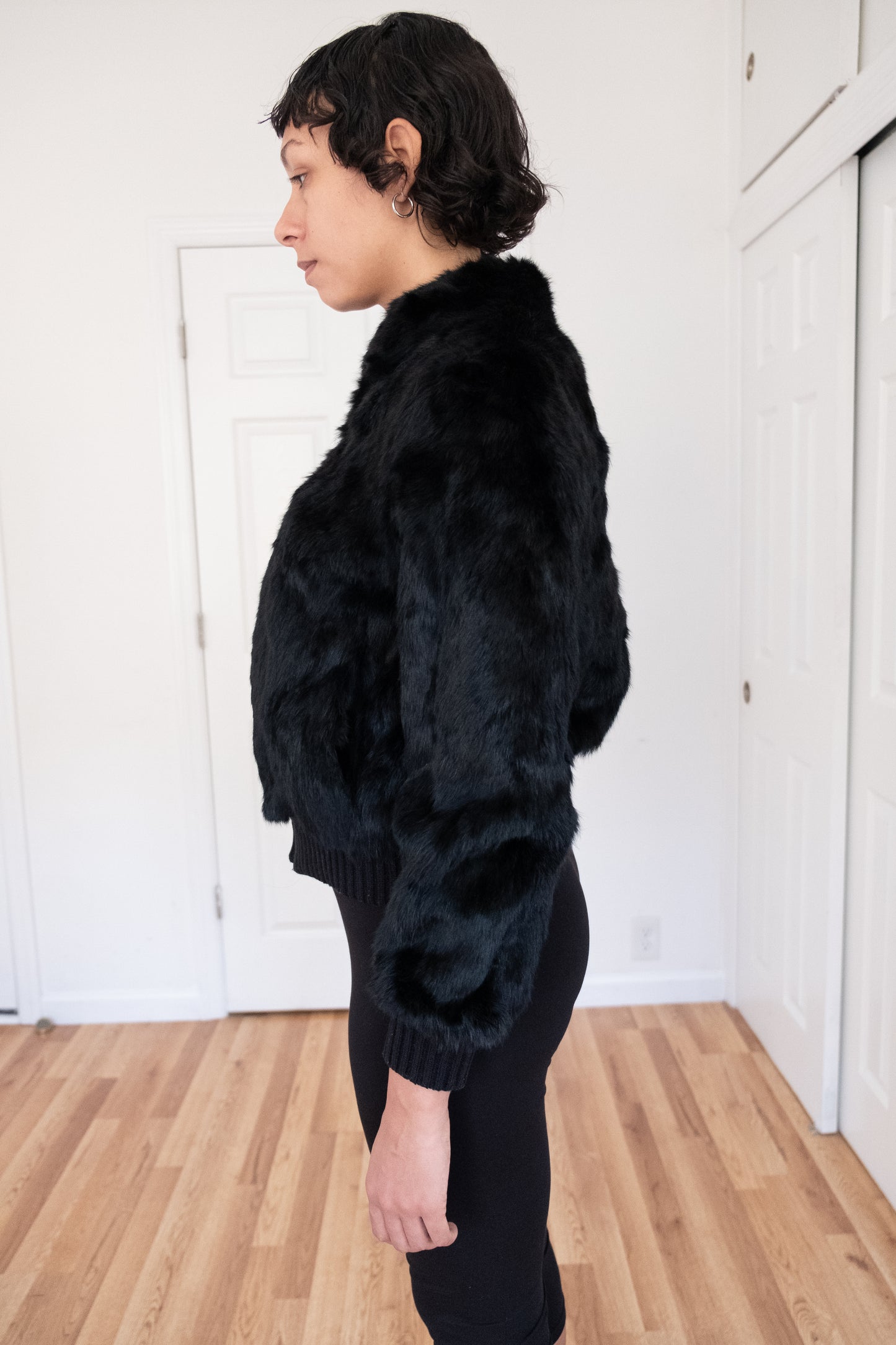 VINTAGE | RABBIT FUR BOMBER