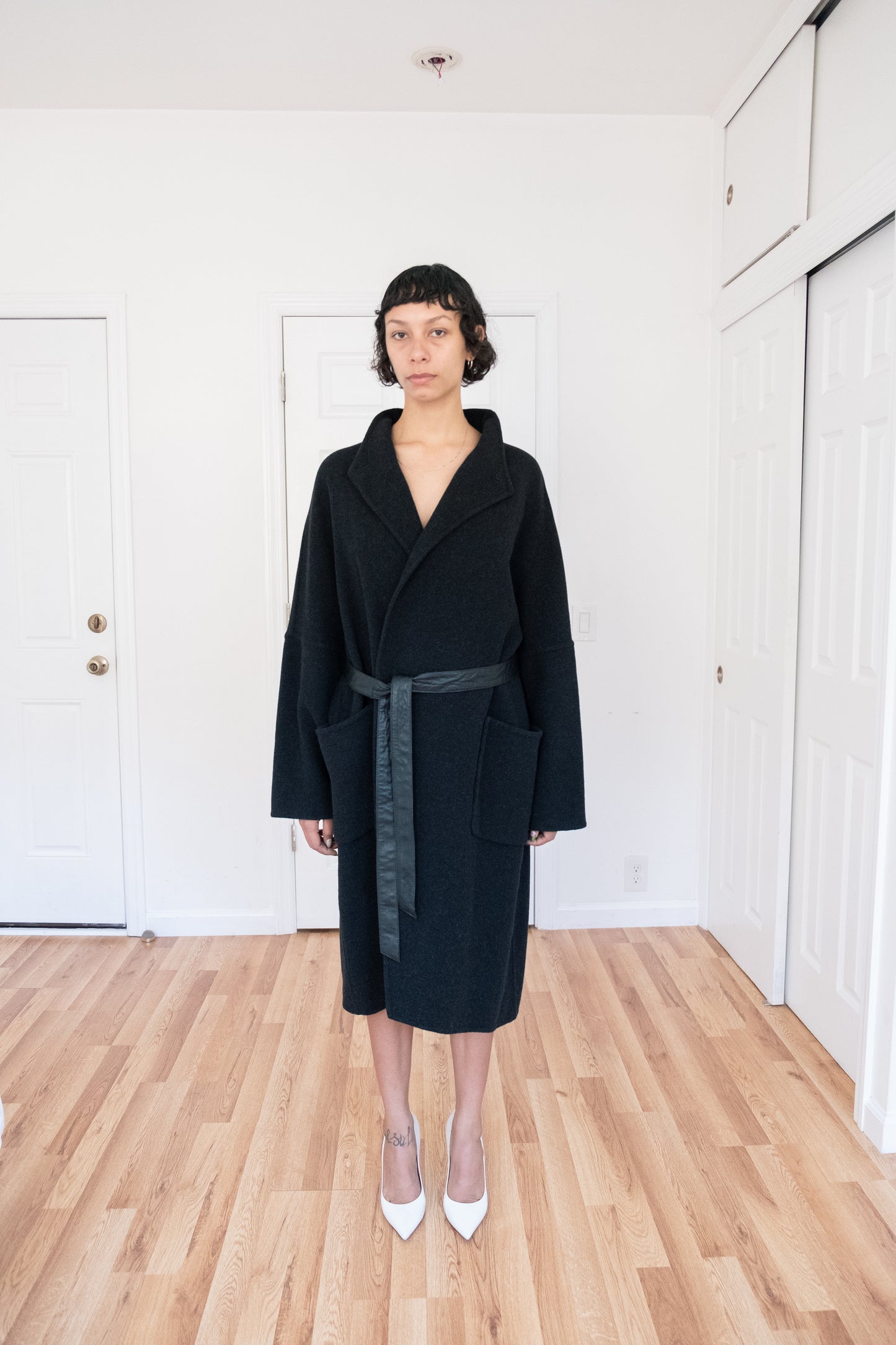 NICOLE FARHI | BIG POCKET OVERCOAT