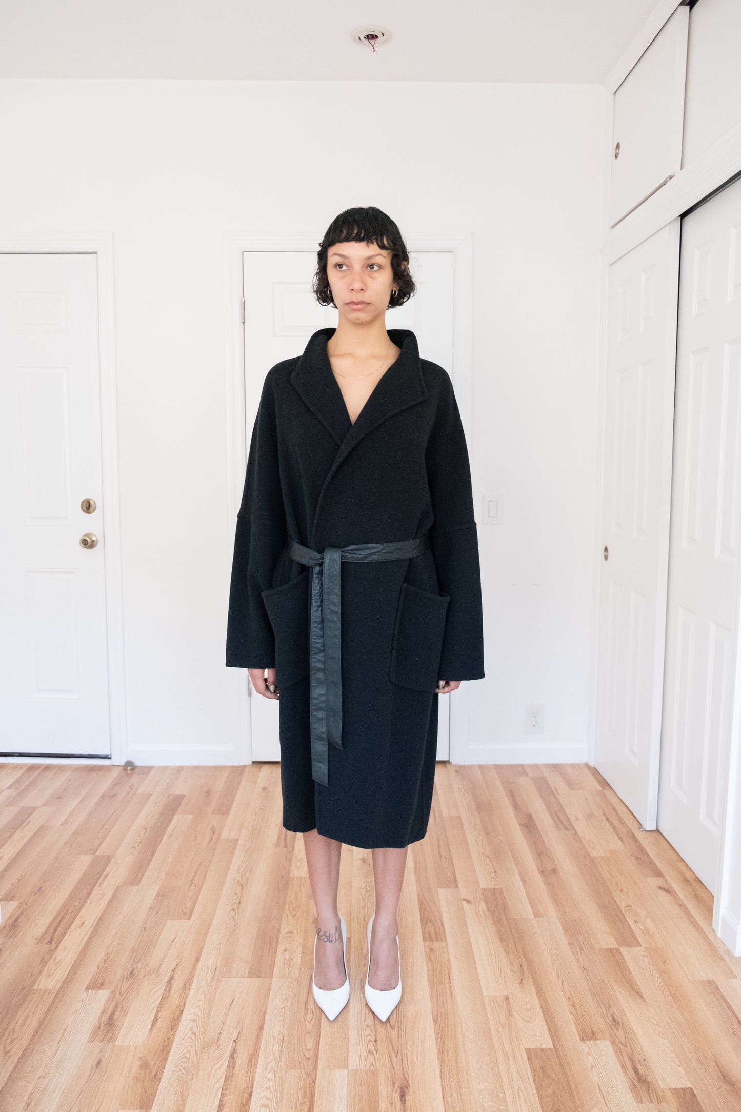 NICOLE FARHI | BIG POCKET OVERCOAT