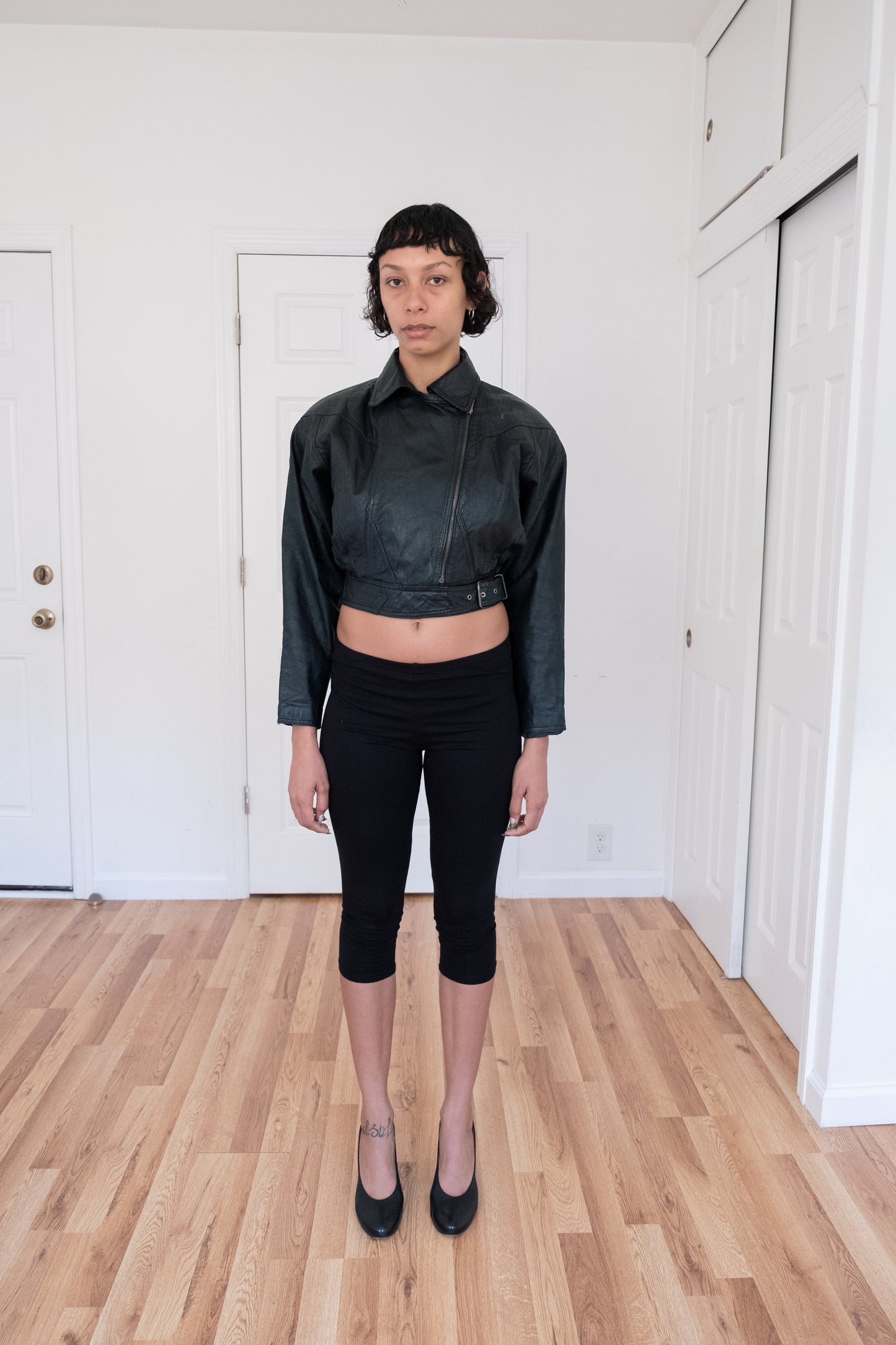 VERA PELLE | CROPPED MOTO JACKET