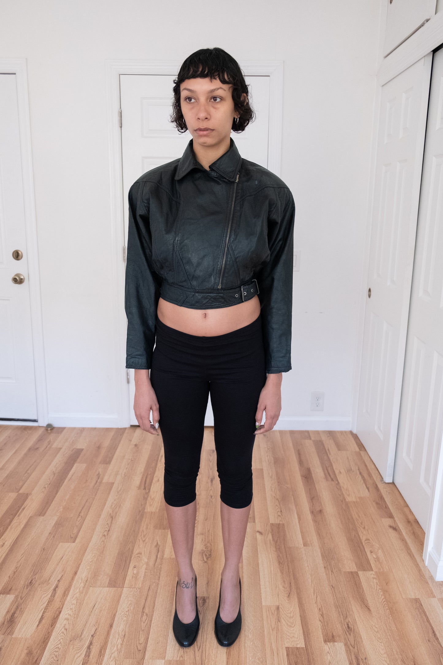 VERA PELLE | CROPPED MOTO JACKET