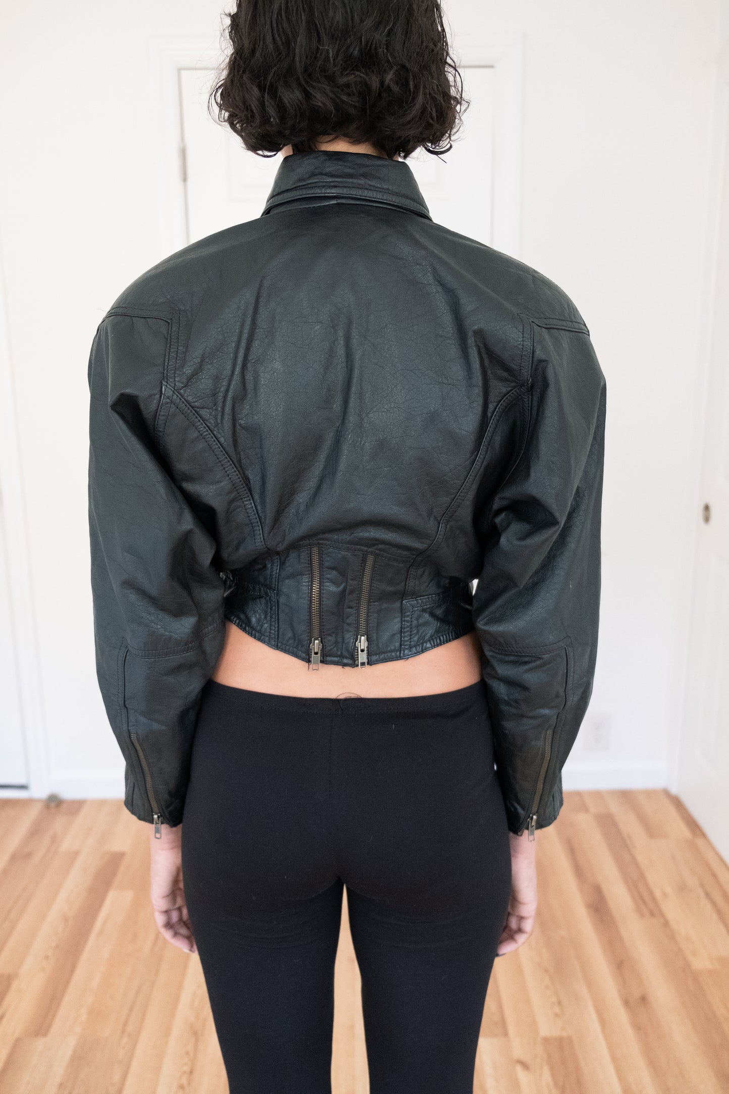 VERA PELLE | CROPPED MOTO JACKET