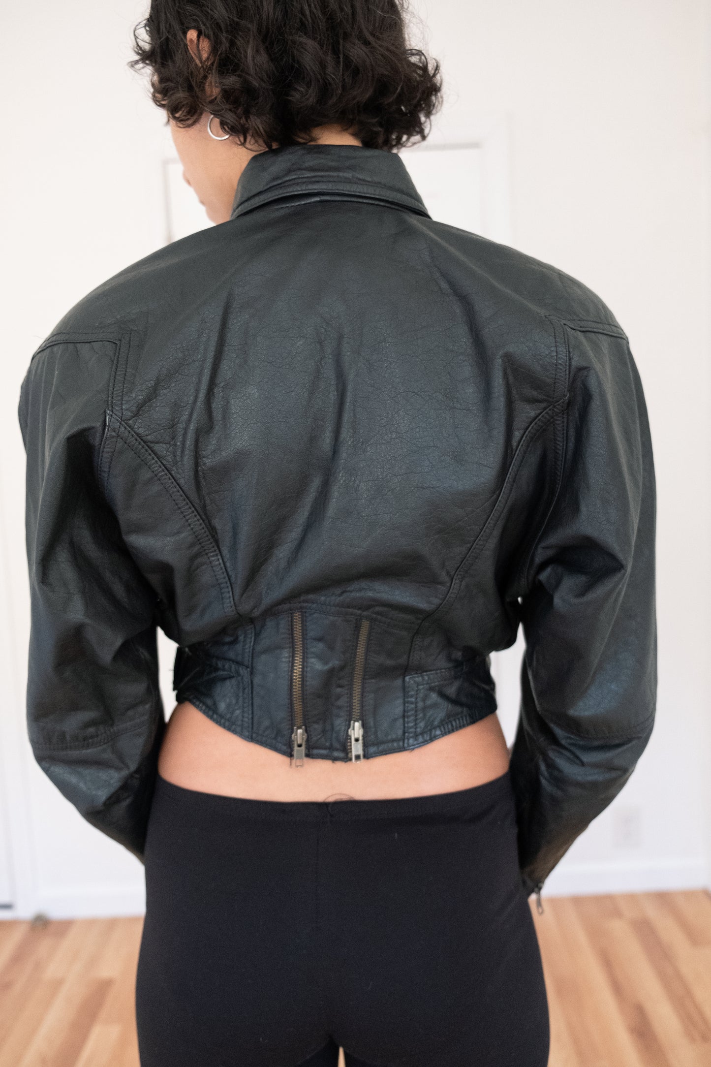 VERA PELLE | CROPPED MOTO JACKET