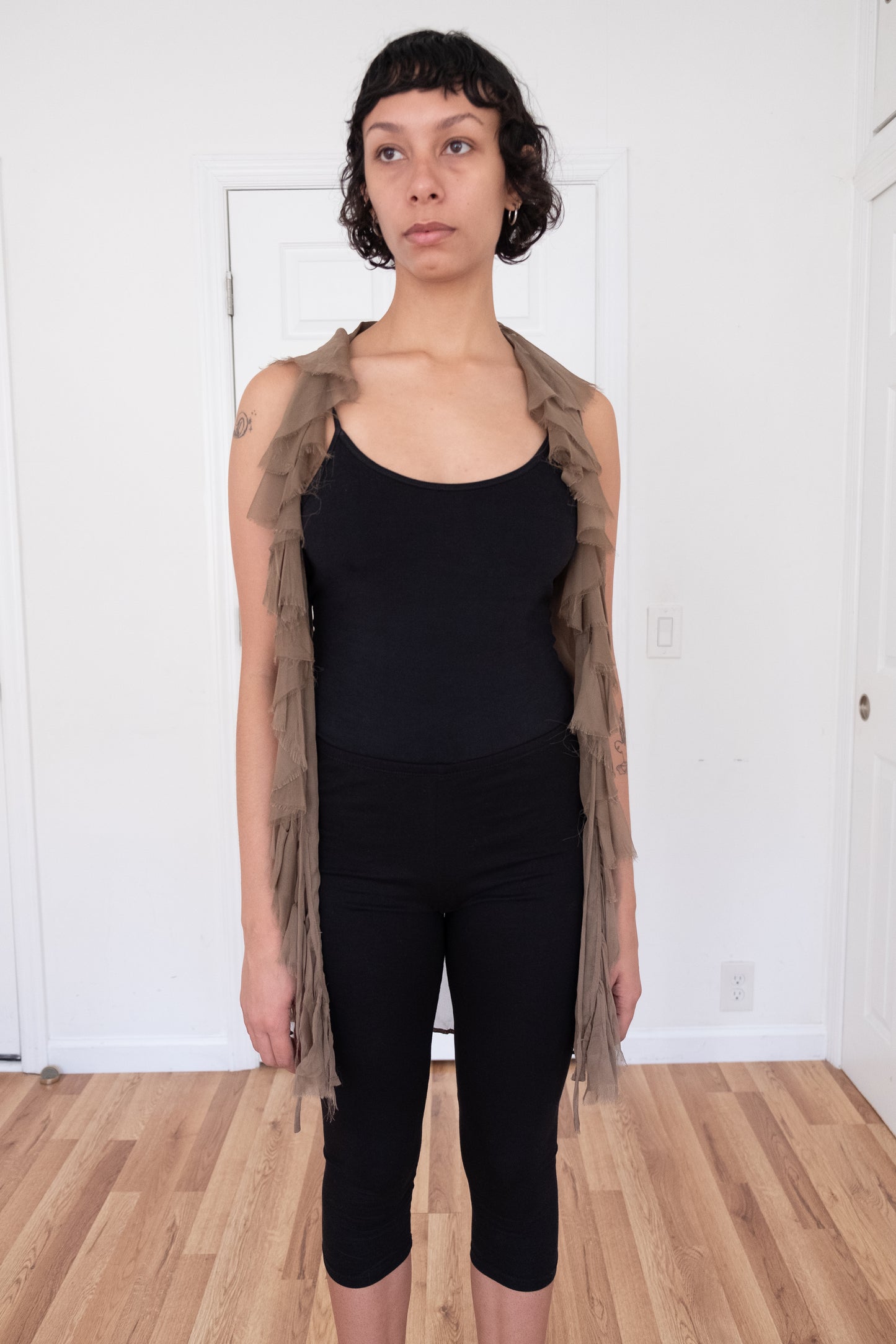 Illia | Sheer Ruffle Vest