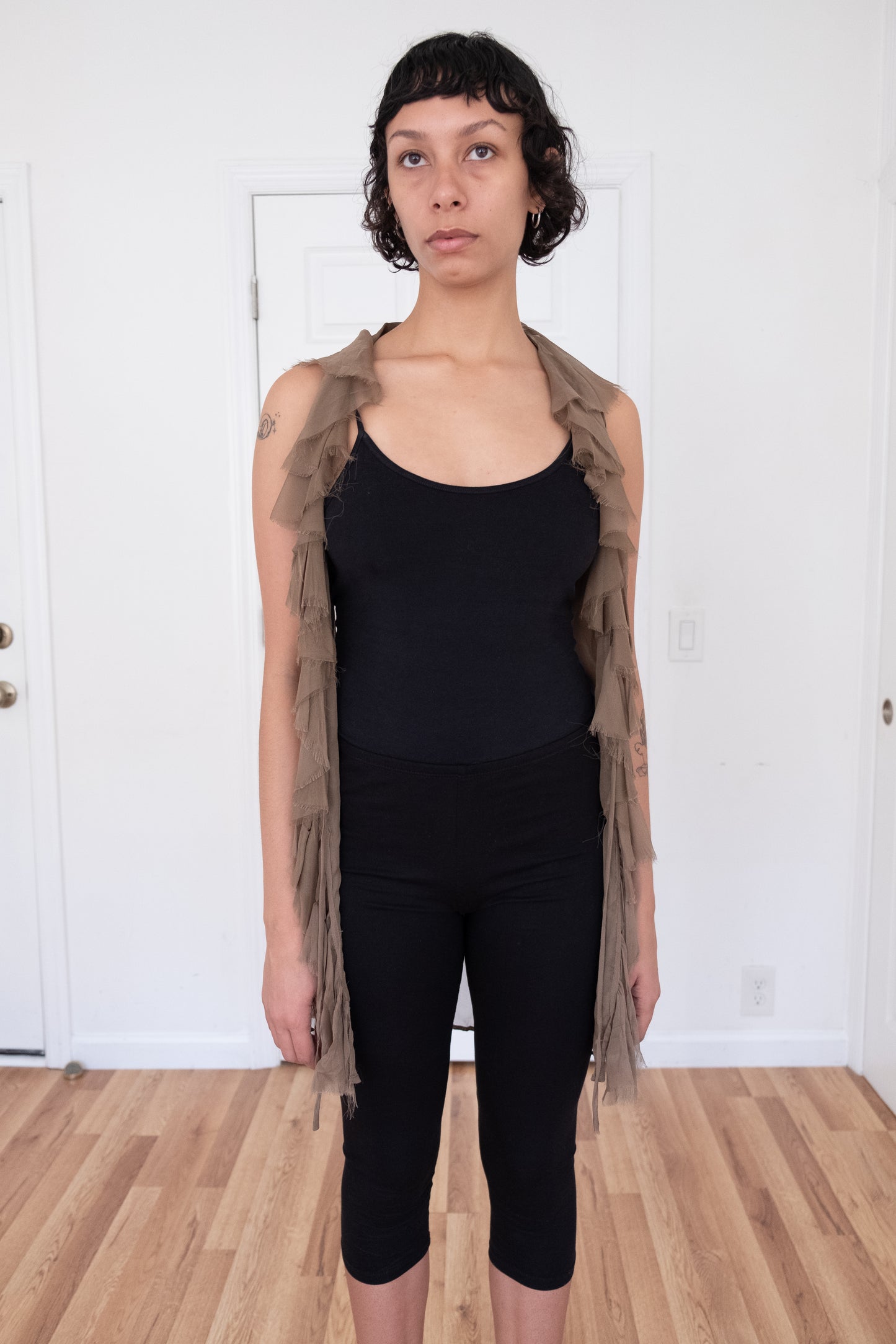 Illia | Sheer Ruffle Vest