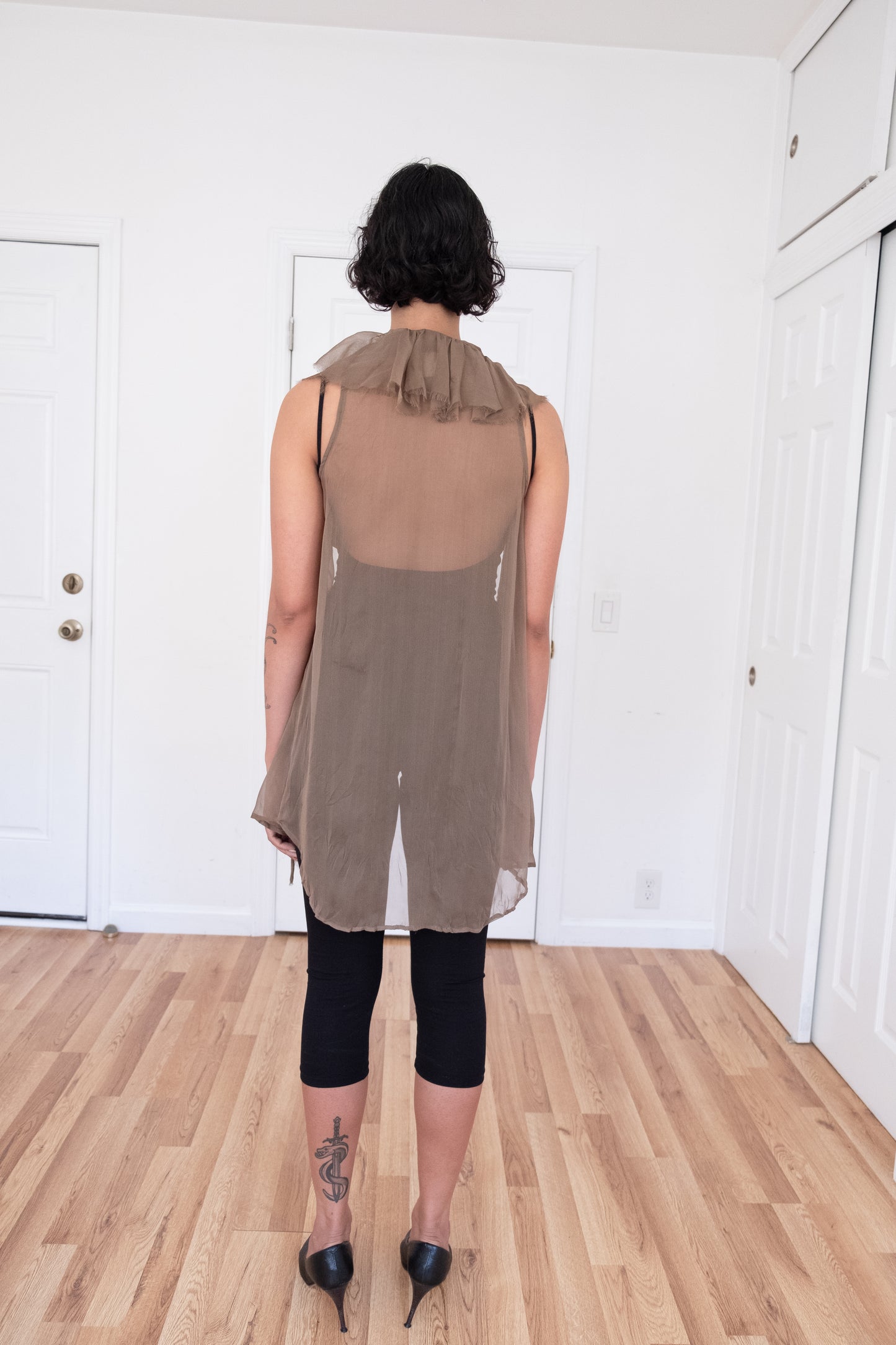 Illia | Sheer Ruffle Vest