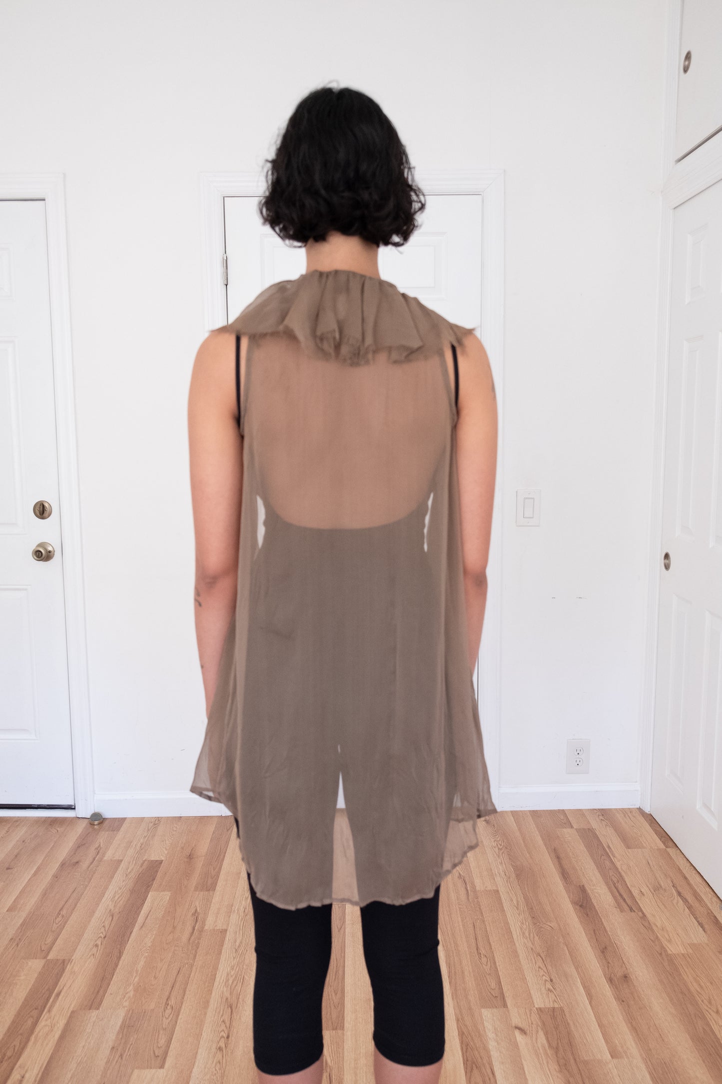 Illia | Sheer Ruffle Vest